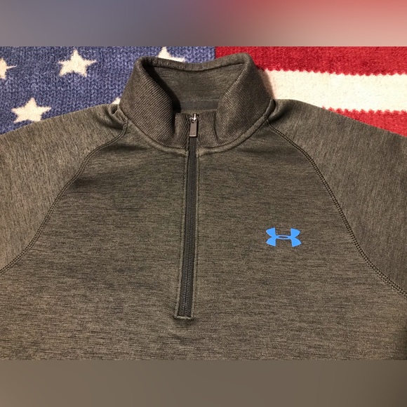 Vintage UNDER ARMOUR STORM TECH COLD GEAR Fleece Pullover Loose Sweatshirt M Sb - Picture 2 of 13
